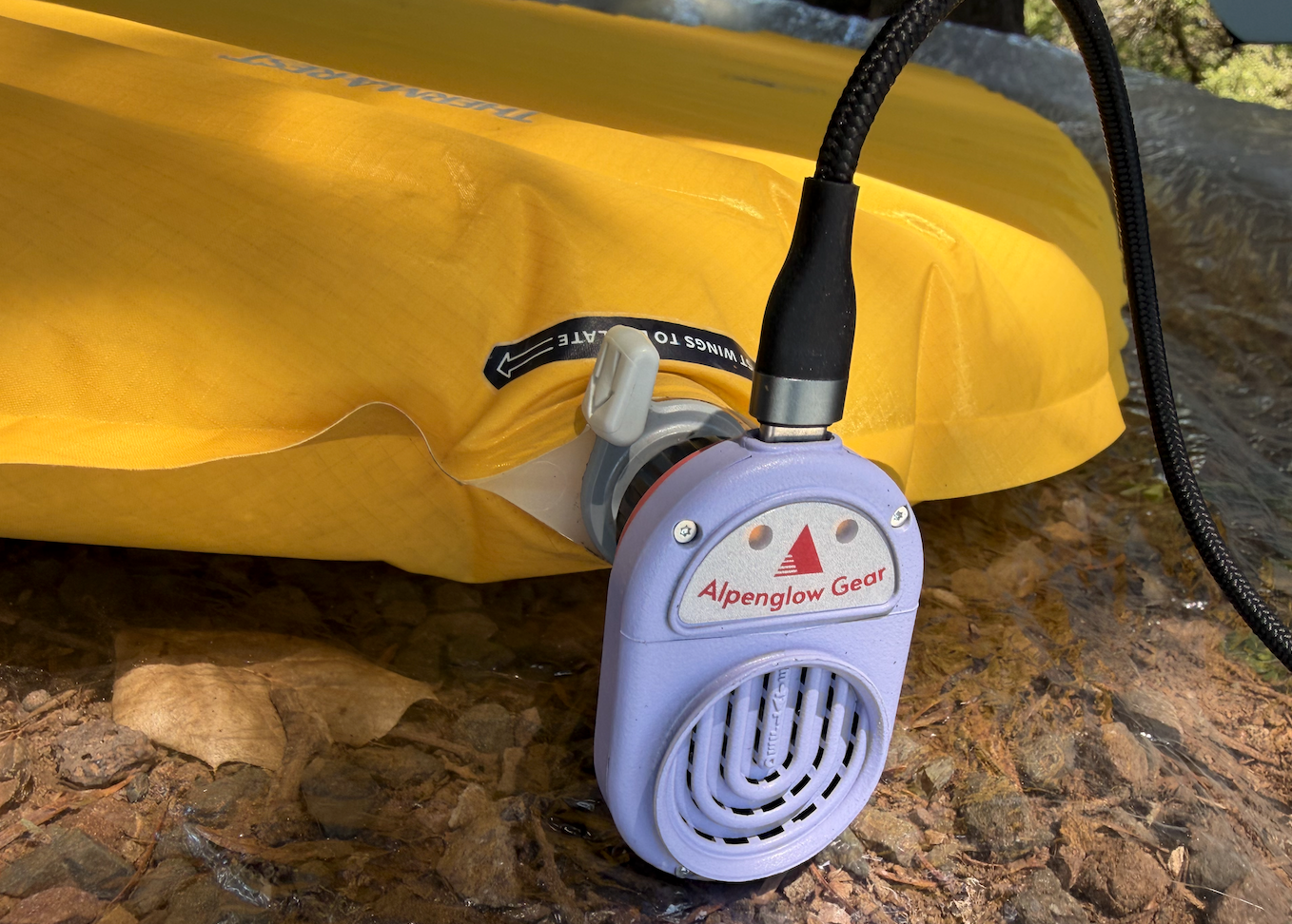 Alpenblow Lux - mini airpad inflator met lampjes - by Alpenglow - Afbeelding 4